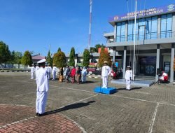 HUT ke-79 TNI AL, Lanal Mamuju Gelar Upacara