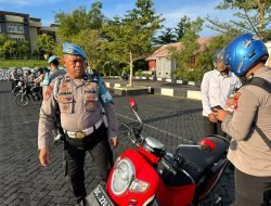 Propam Polda Sulbar Periksa Kelengkapan Berkendara Personel Kepolisian