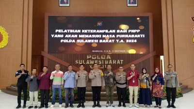 Jelang Purnabakti, Polda Sulbar Gelar Pelatihan Keterampilan Bagi PNPP