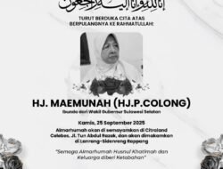 Ibunda Wakil Gubernur Sulsel Meninggal Dunia