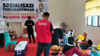 Bantu Ketersediaan Darah, BKHIT Sulbar Bersama Dinkes Sulbar Gelar Donor Darah